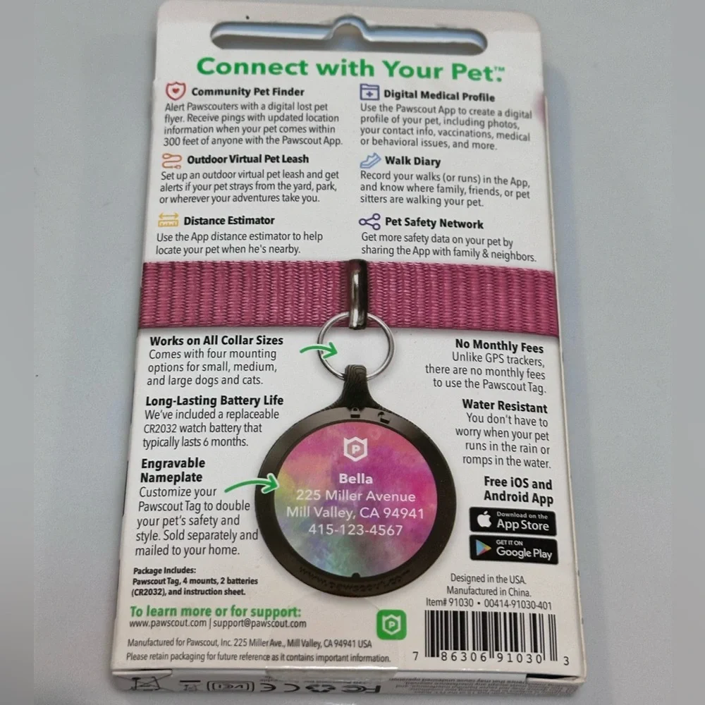 NWT Pawscout Smart Pet Tag
